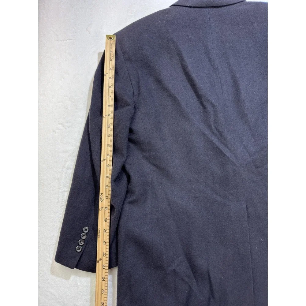 Jos A Bank Blazer Mens‎ 48 Long Black Camel Hair Tweed Sport Coat Made USA